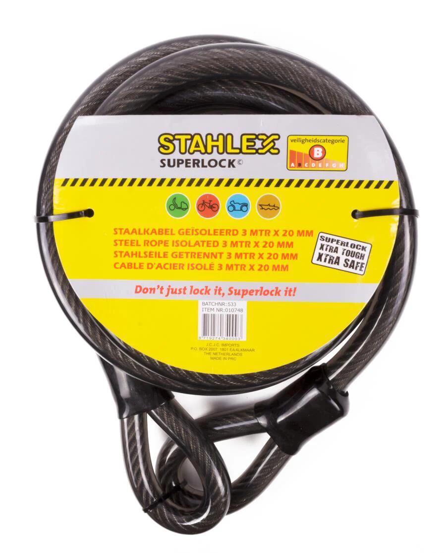 Cavo in acciaio con anelli isolato 20 mm x 3 m 2/2