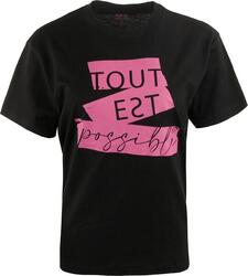 The People Rep. Minerva T-shirt femme 100% coton noir