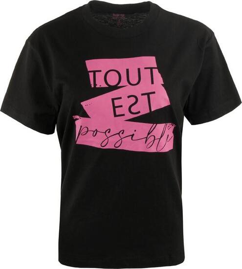 The People Rep. Minerva T-shirt femme 100% coton noir