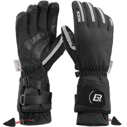 Rękawiczki rowerowe długie dla dorosłych zimowe Rockbros S241 z membraną