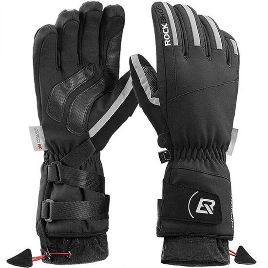 Rękawiczki rowerowe długie dla dorosłych zimowe Rockbros S241 z membraną