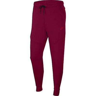 Nike sportswear tech fleece joggers heren team red maat s
