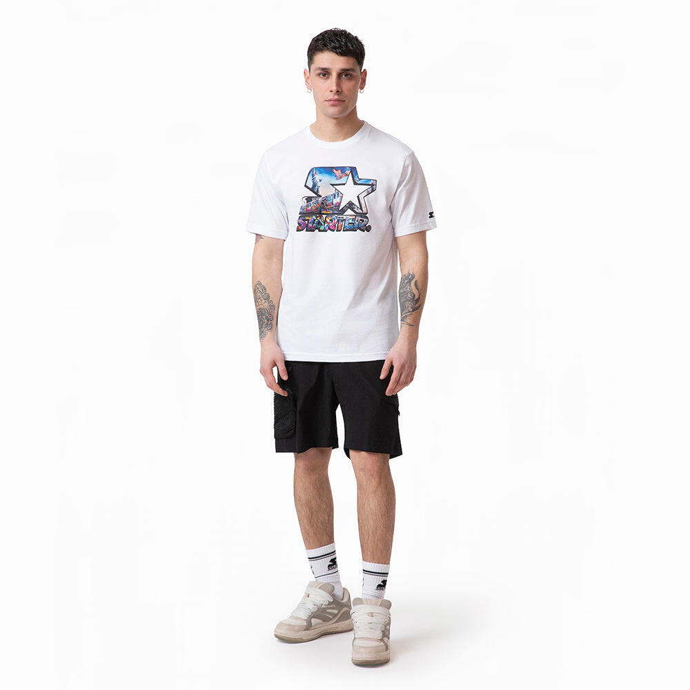 T-shirt three-dimensional logo BIANCO 2/7
