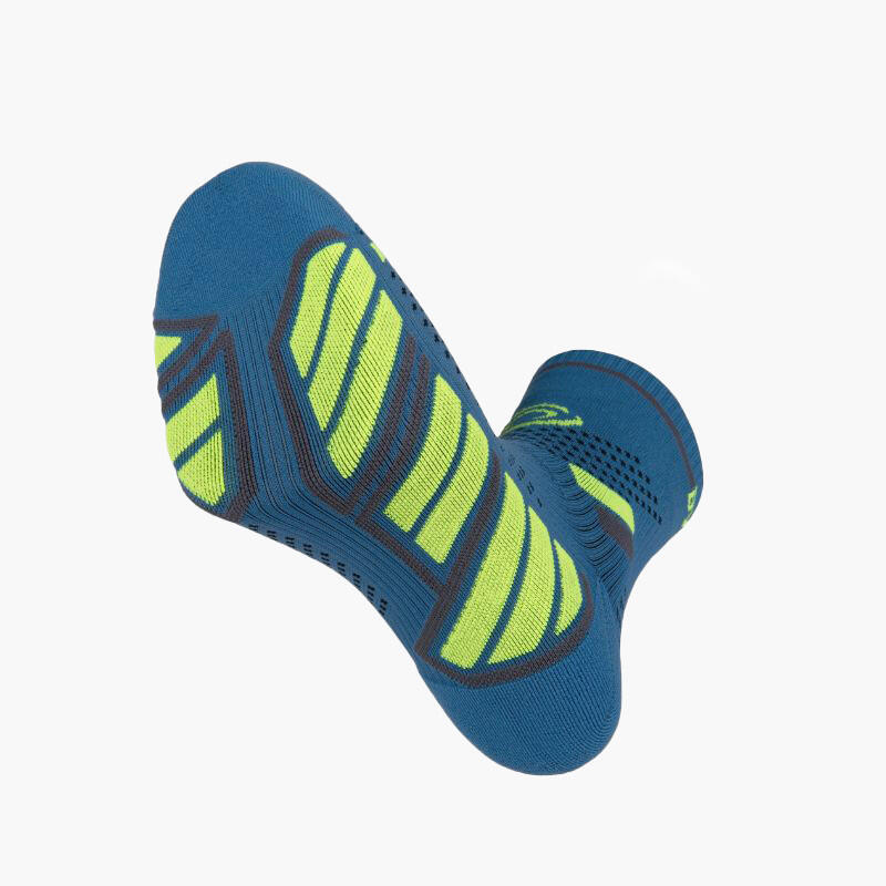 Chaussettes TRAIL ULTRA MID Bleu/Jaune 3/4