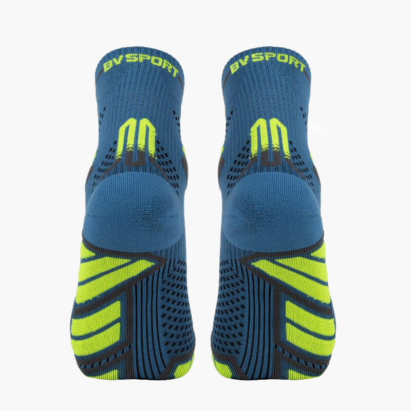 Chaussettes TRAIL ULTRA MID Bleu/Jaune 2/4