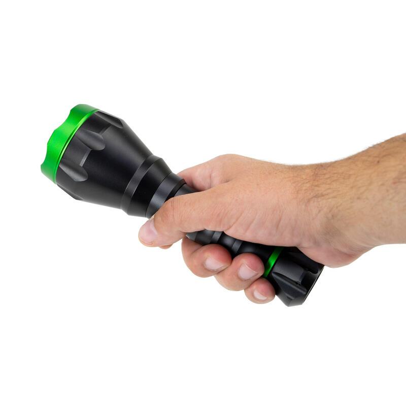 Lanternă lumină verde 10W, 500 lm, 850 m, USB-C, acumulator 4000 mAh