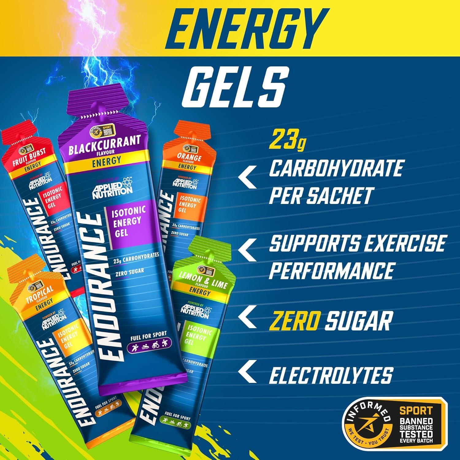 Applied Nutrition Endurance Energy Gel 20 Gels | Decathlon