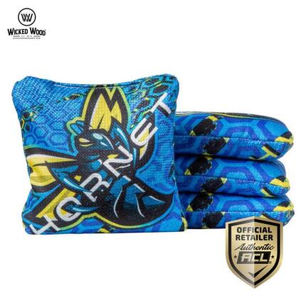 WICKED WOOD Hornet 2025 sacs de Cornhole ACL COMP 1x4 - Magic Blue