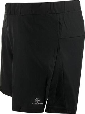 Pantaloncini running uomo Virgilio Black L - Athl. DPT. 100% poliestere