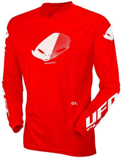Maglia bambino UFO PLAST MX Rad manica lunga rossa EU 152