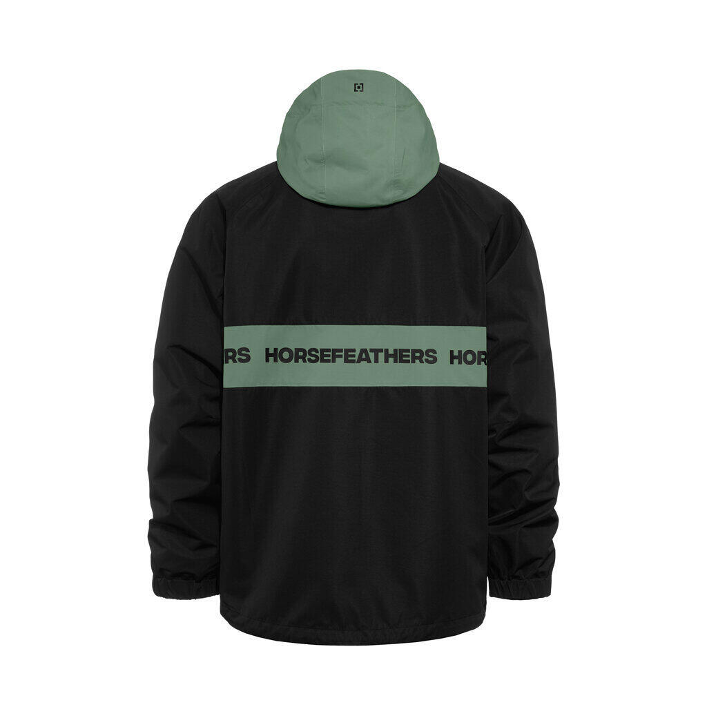 Giacca Horsefeathers Gordie (nero/verde iceberg) 4/7