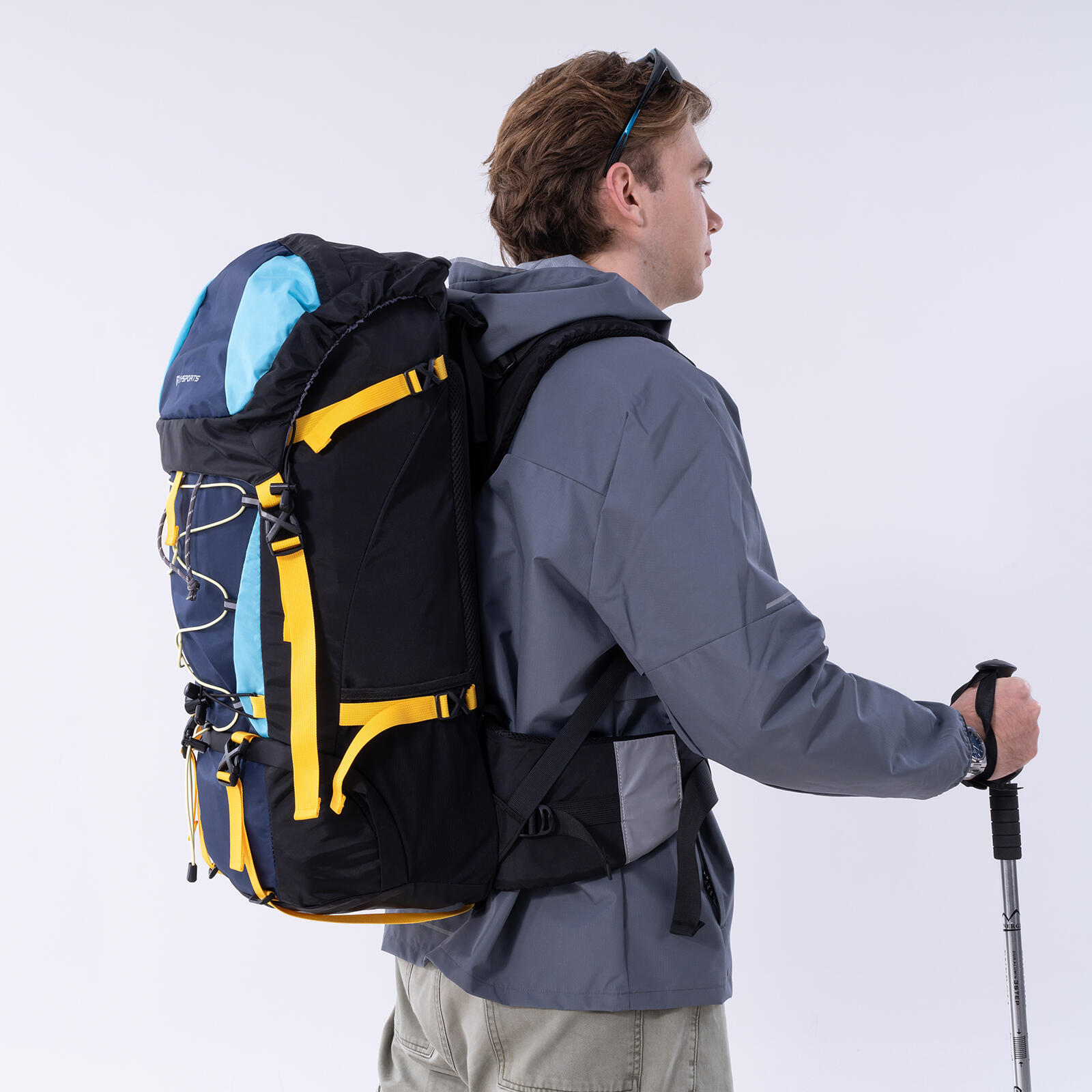 Sac à dos randonnée 60L, CITYSPORTS  portage réglable 2/7