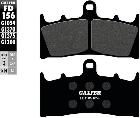 Galfer remblokken fd156 brake pad fd156 g1054 organic