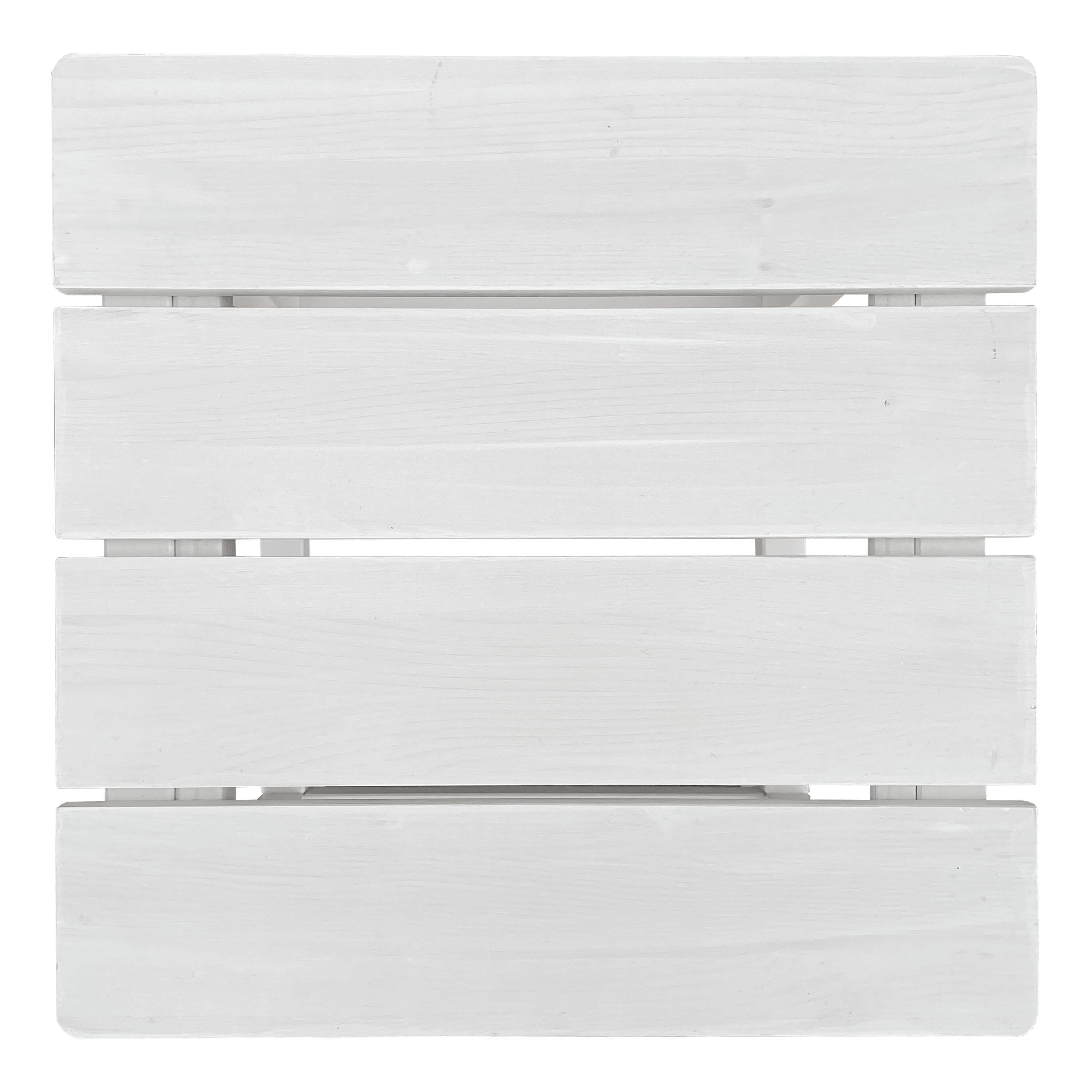 Table d'appoint en Bois - AXI Tess - 40,5 x 40,5 x 46 cm - Blanche 5/6