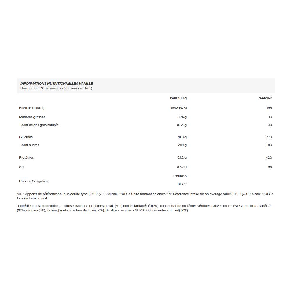 Gainers - Native Musclemass Hard Gainer (1,8kg) - Vainilla 2/2