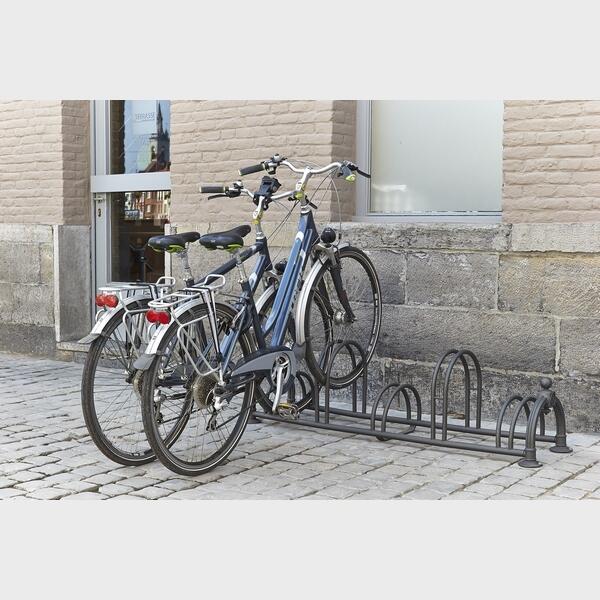 Range 5 vélos Versailles sur 2 niveaux noir 2/2
