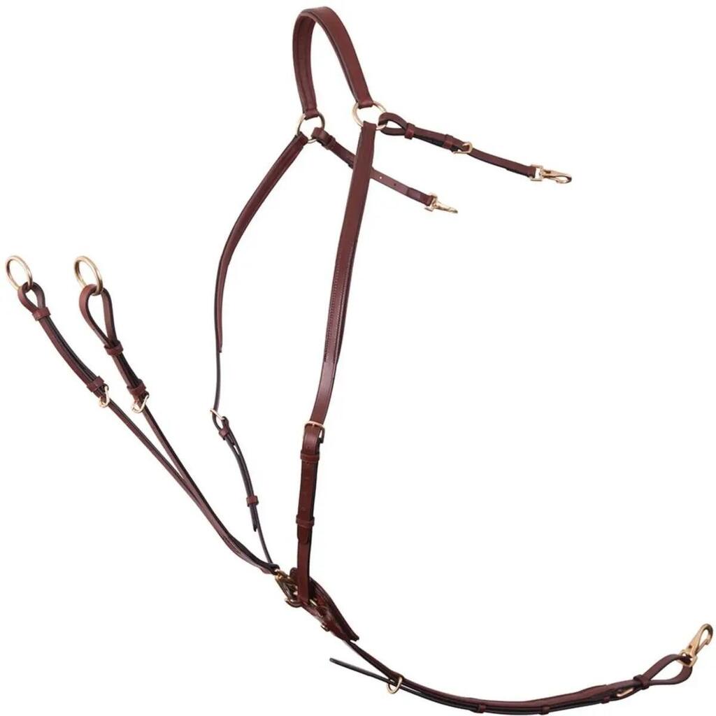 Hunting collar for horse with saddle straps BR Equitation Rayleigh