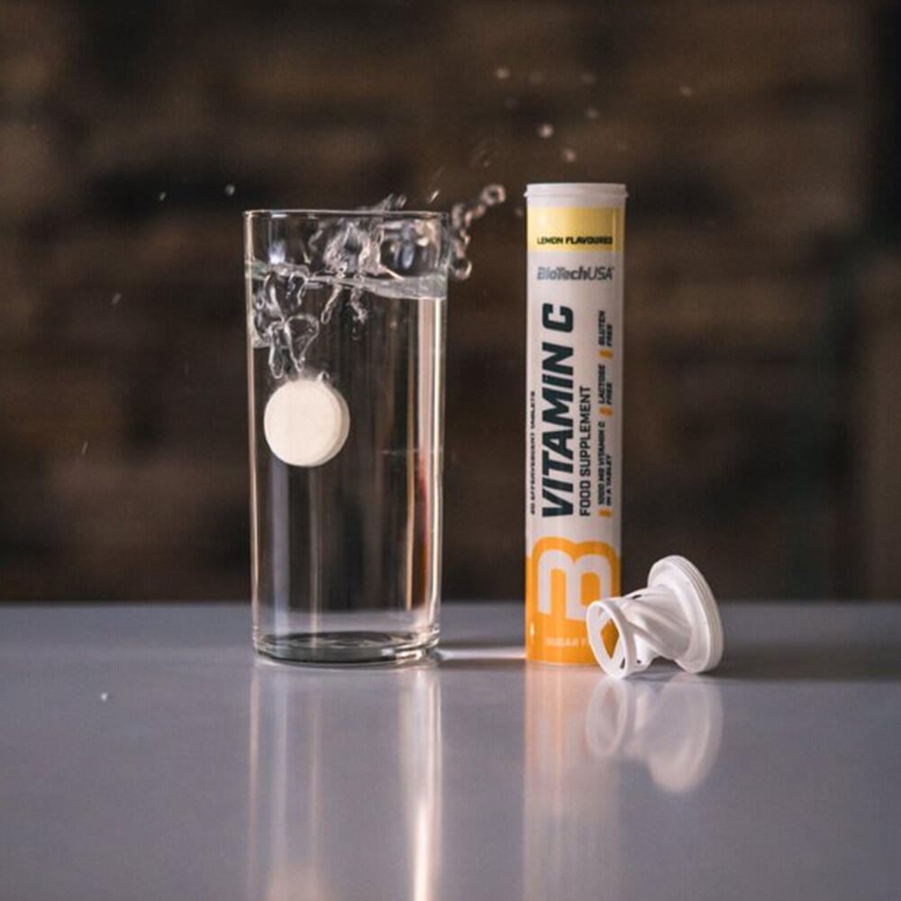 BiotechUSA Vitamin C Effervescent - Vitamina C 1 tubo x 20 tabs 2/5