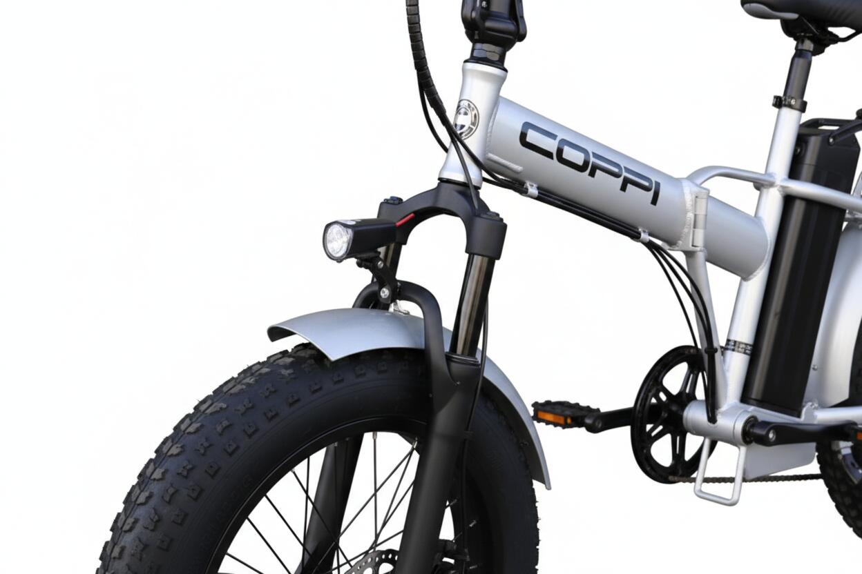 BICICLETA FAT PLEGABLE COPPI VESUVIO 48V 13Ah PLATA 3/4