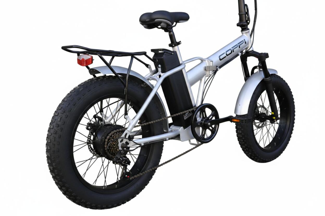 BICICLETA FAT PLEGABLE COPPI VESUVIO 48V 13Ah PLATA 2/4