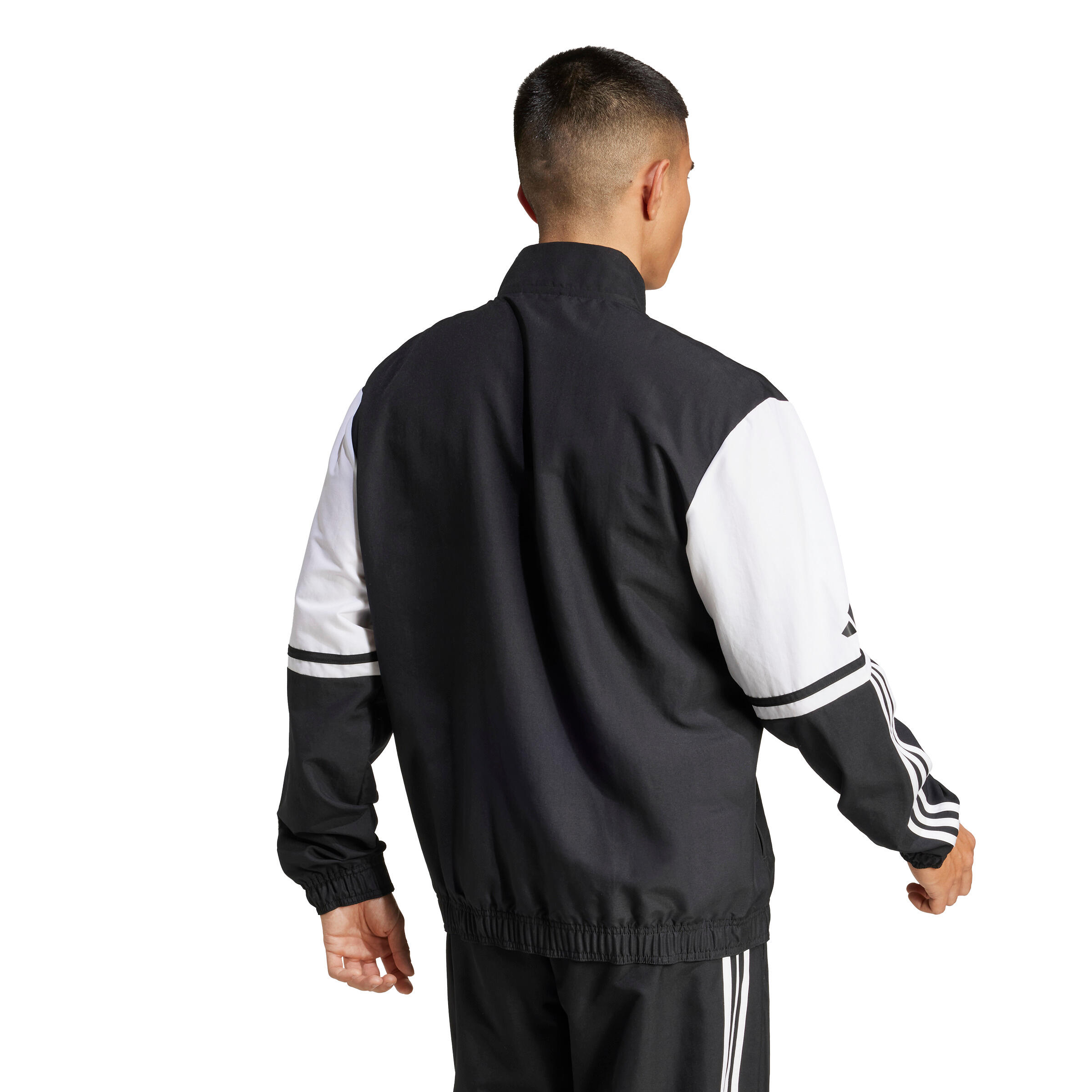 Giacca tuta uomo adidas nero/bianco 5/7