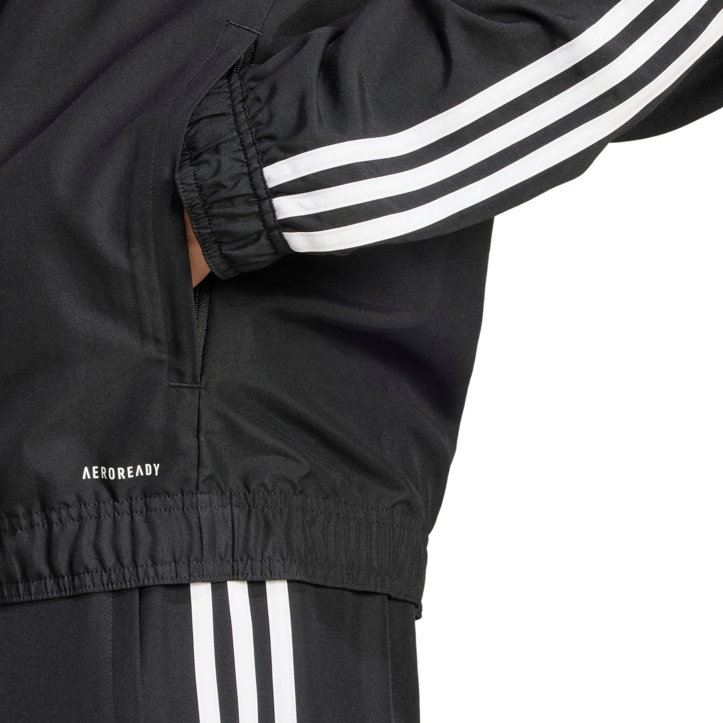 Giacca tuta uomo adidas nero/bianco 7/7
