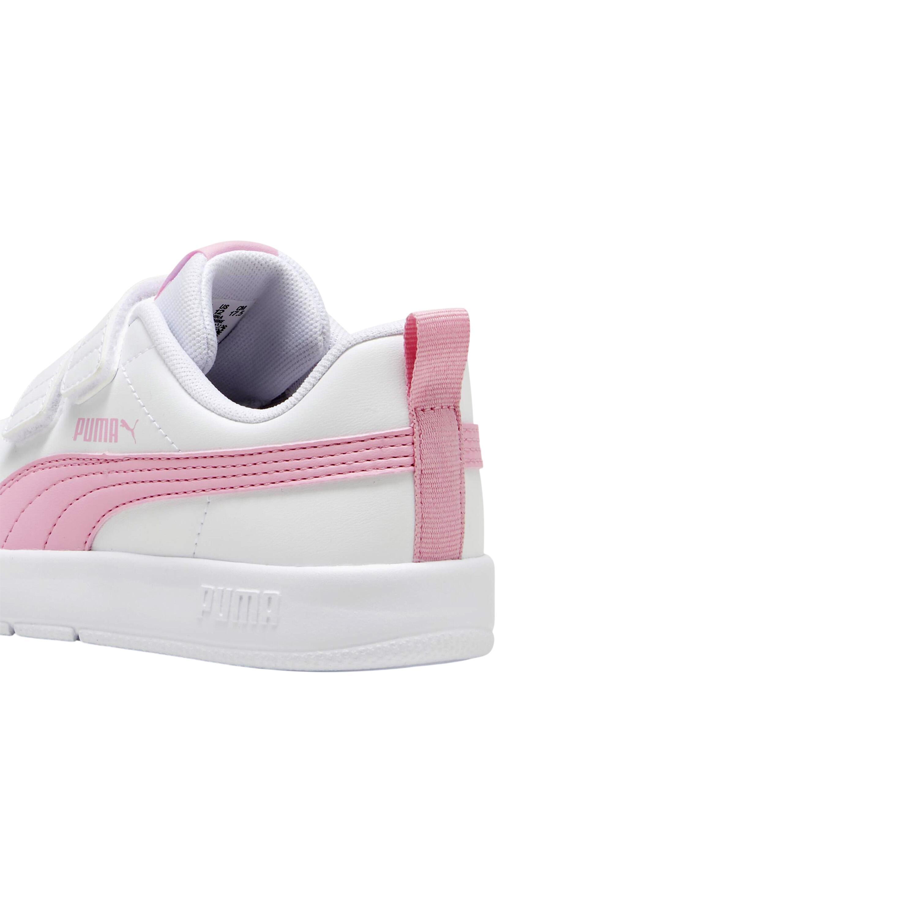 Ténis Puma Modelo Courtflex V3 V Ps Cor Branco 4/7