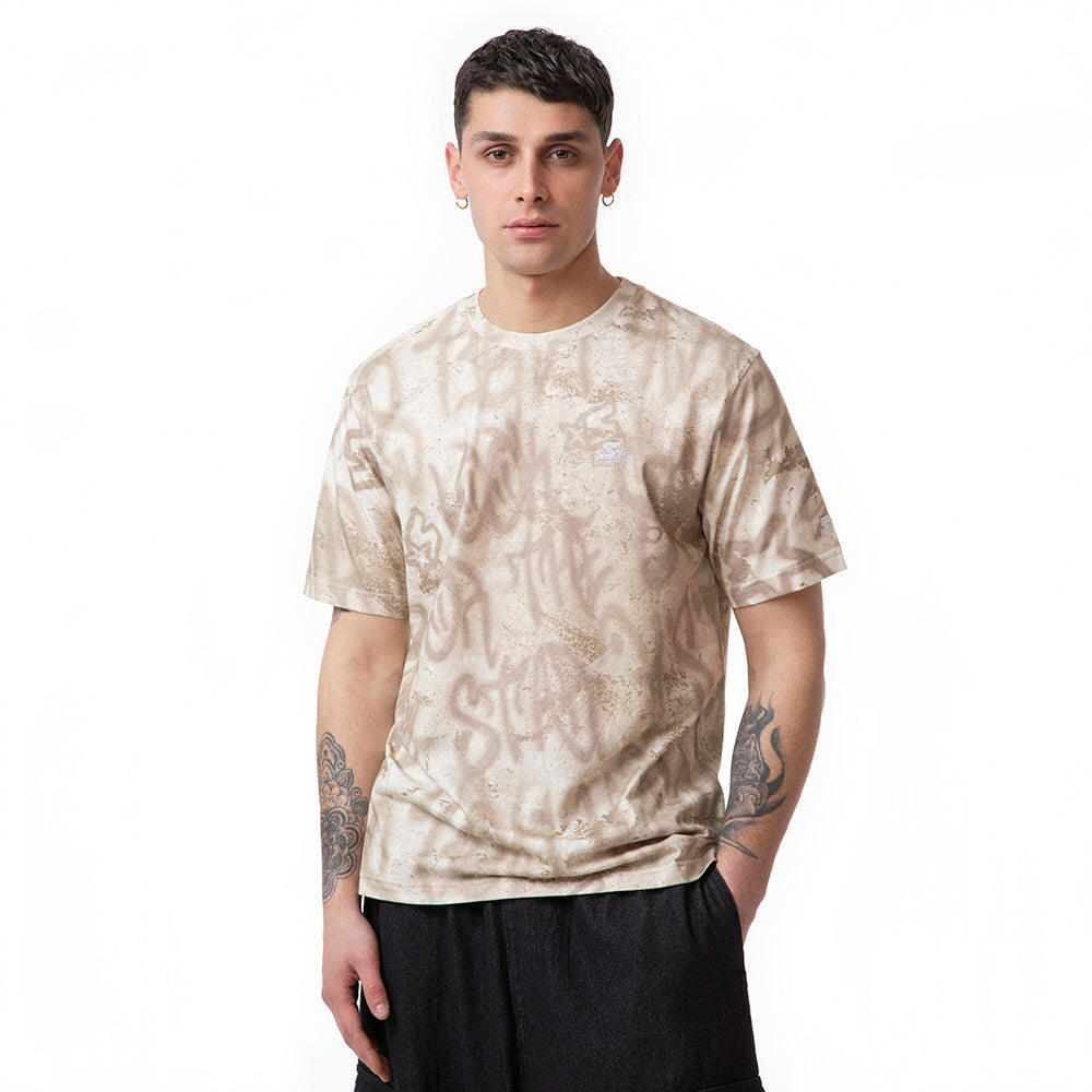 T-shirt oversize con stampa all over 3/7