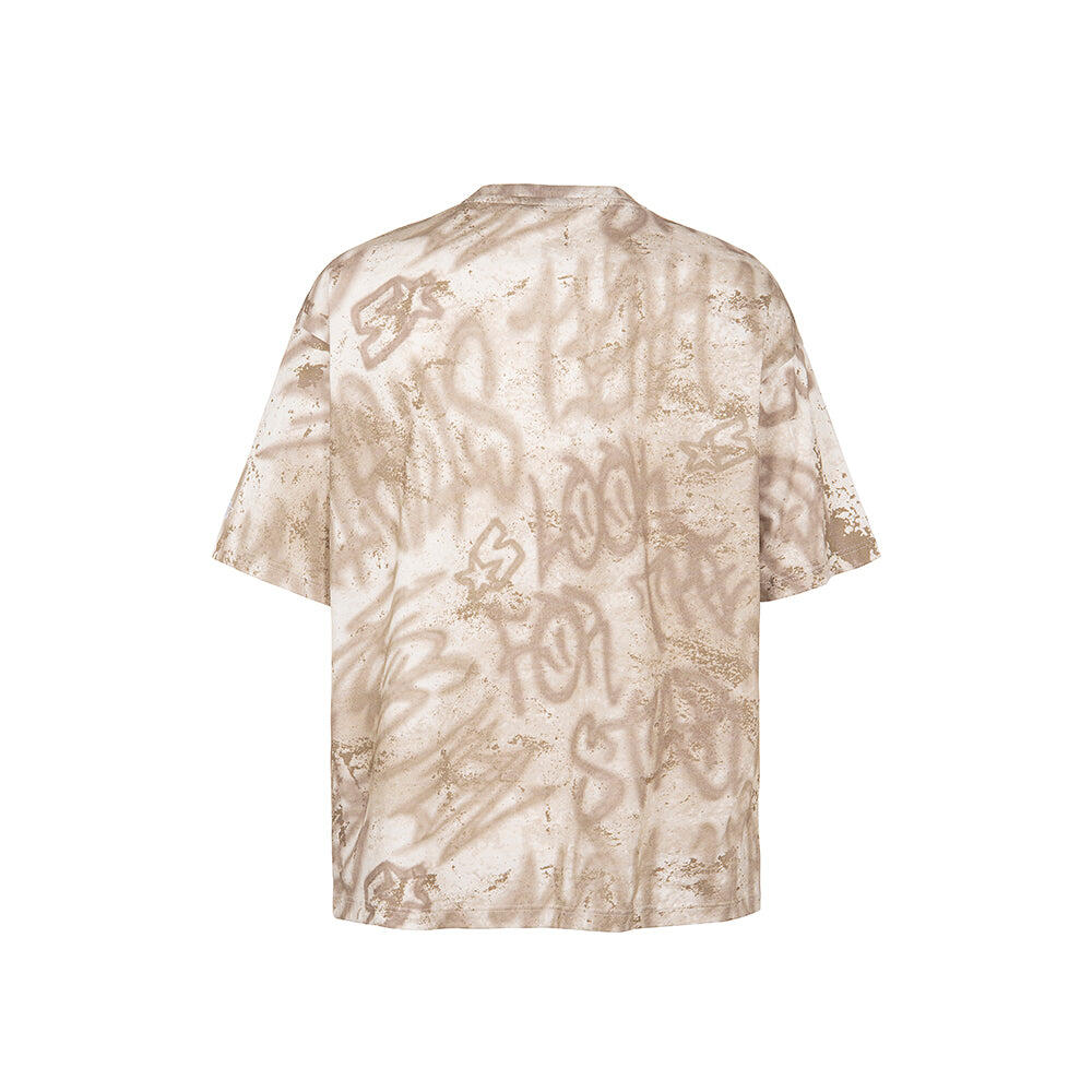 T-shirt oversize con stampa all over 7/7