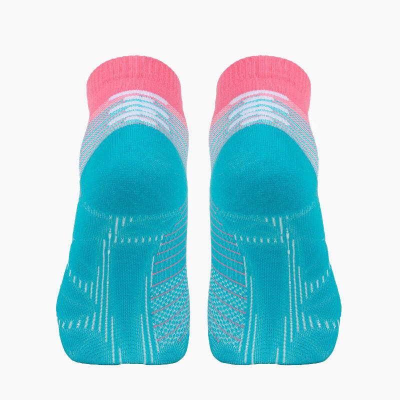 Chaussettes RUN MARATHON Low Turquoise/Rose 2/3