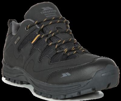 Trespass Finley Low Cut - Scarpa da trekking da uomo a taglio basso nera