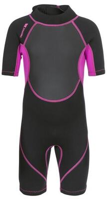 Trespass Astor - Muta corta per bambini da 3 mm Nera / Rosa passione