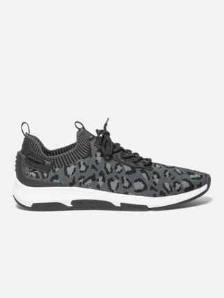 Chaussures de running femme JELLINA Leopard Noir