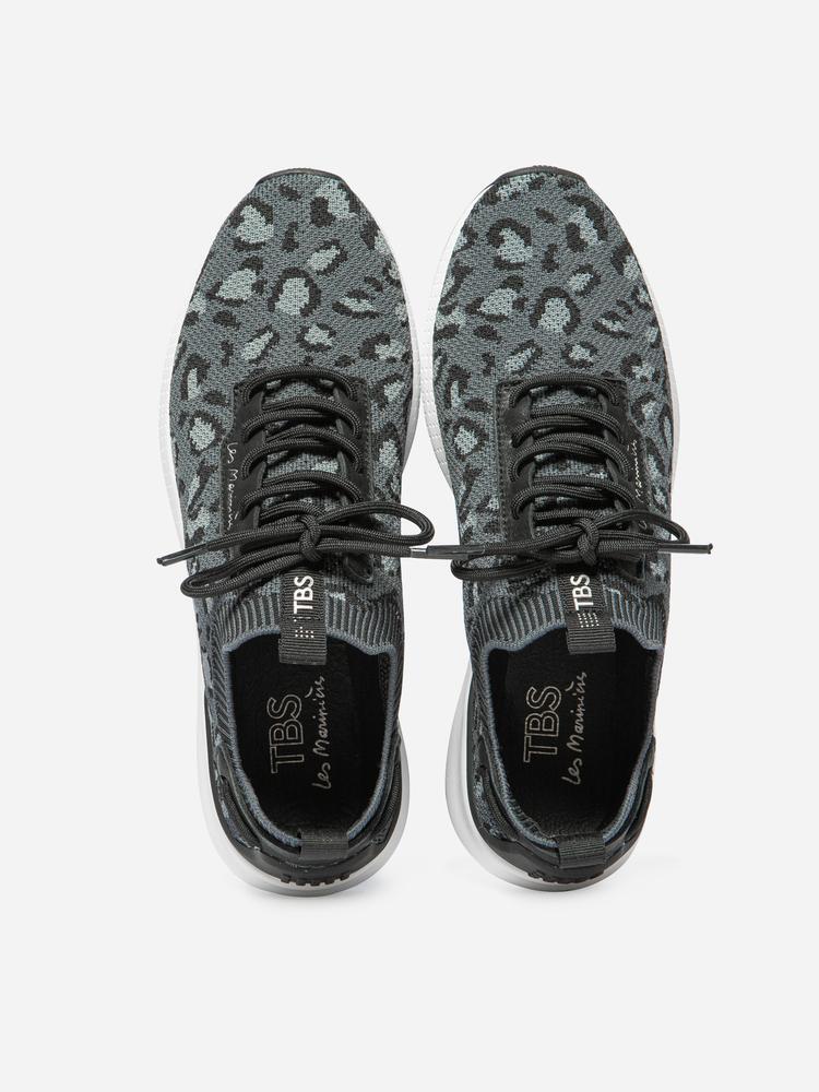 Chaussures de running Femme - JELLINA Leopard Noir 3/5