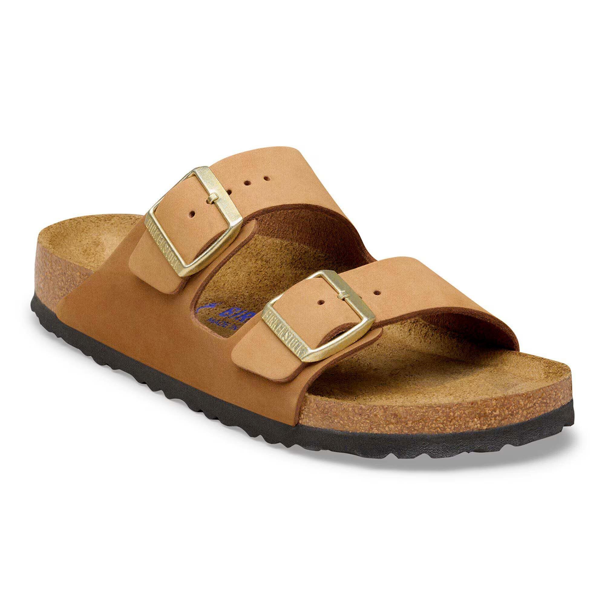 Chinelos Birkenstock Arizona Sfb Em Pele Nubuck Mulher 2/5