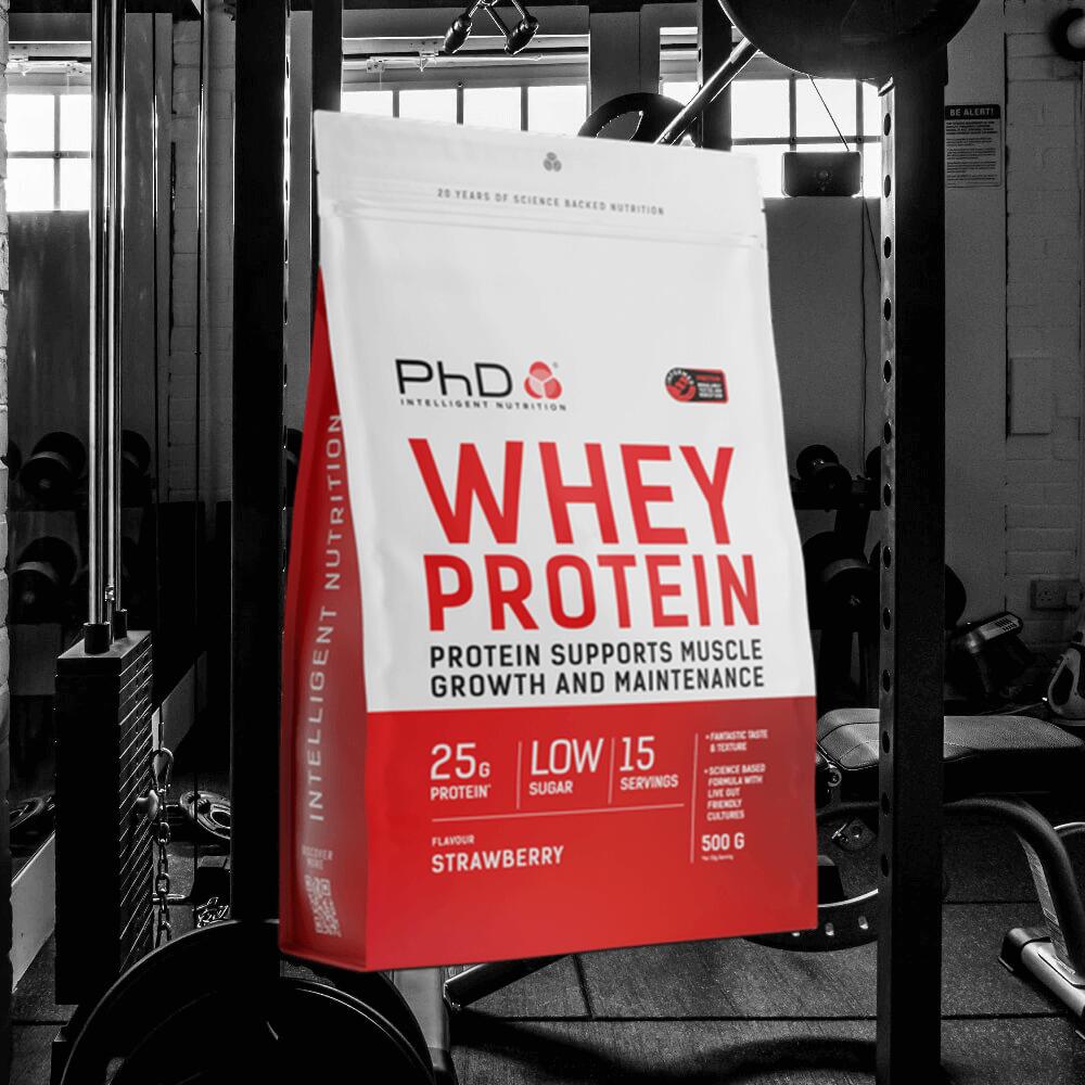 PhD Whey Protein (500g) Strawberry - Protéines 2/3