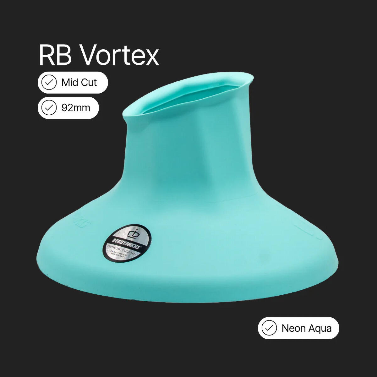 Rugby-tee Bricks Vortex Mid Cut Bleu Fluo 2/2