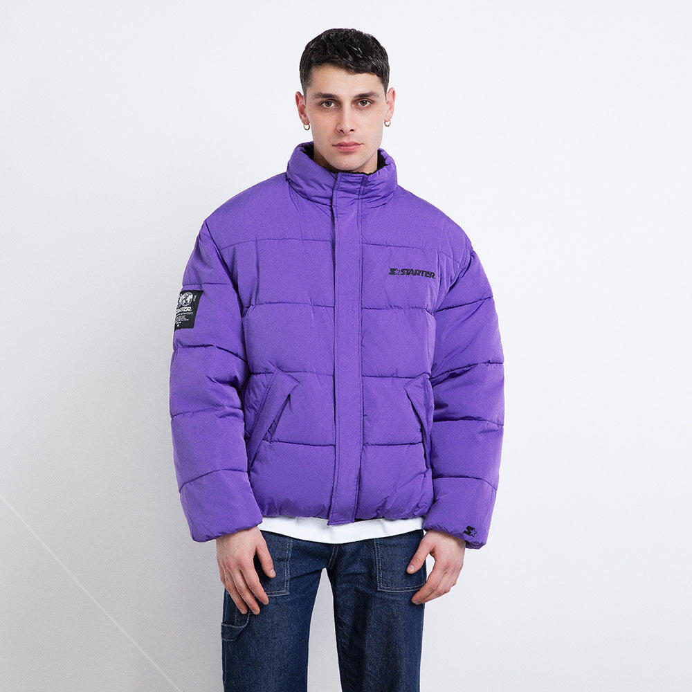 Giubbotto bomber imbottito pesante VIOLA 3/6