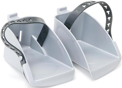 Repose-pieds Polisport Koolah pour siège enfant Boodie, paire, argent