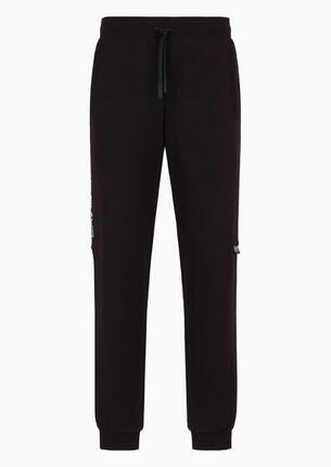 Spodnie dresowe męskie EA7 Emporio Armani sportowe czarne (6DPP57-PJOGZ-1200)