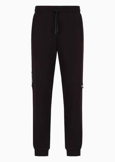 Spodnie dresowe męskie EA7 Emporio Armani sportowe czarne (6DPP57-PJOGZ-1200)