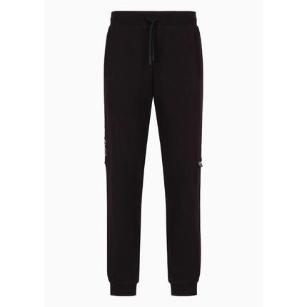 Spodnie dresowe męskie EA7 Emporio Armani sportowe czarne (6DPP57-PJOGZ-1200)