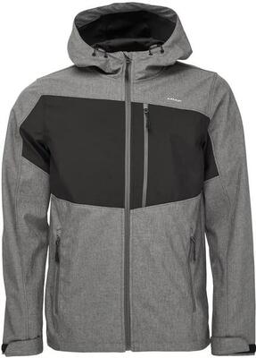 Softshell herenjack loap ladan gry-blk grijs