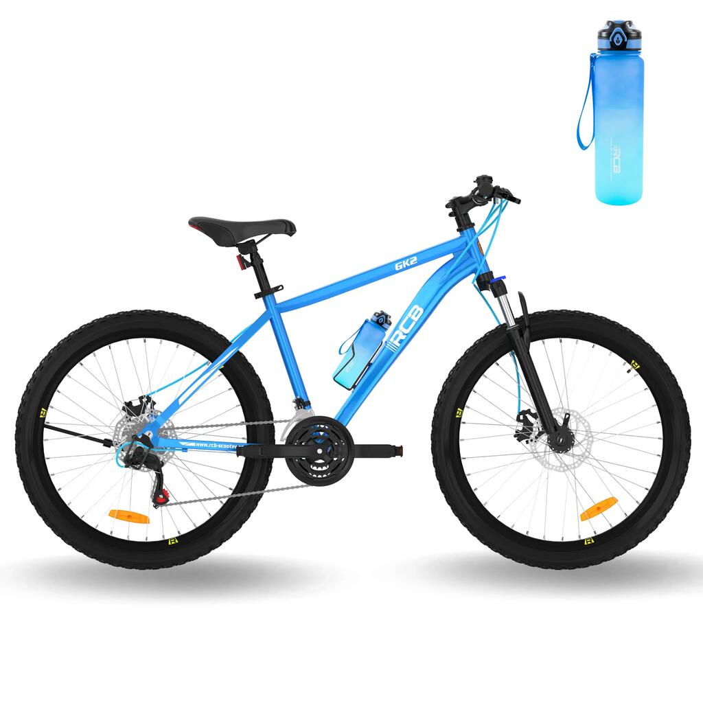 26" GK2 Mountain Bike – 21-Speed, Blue