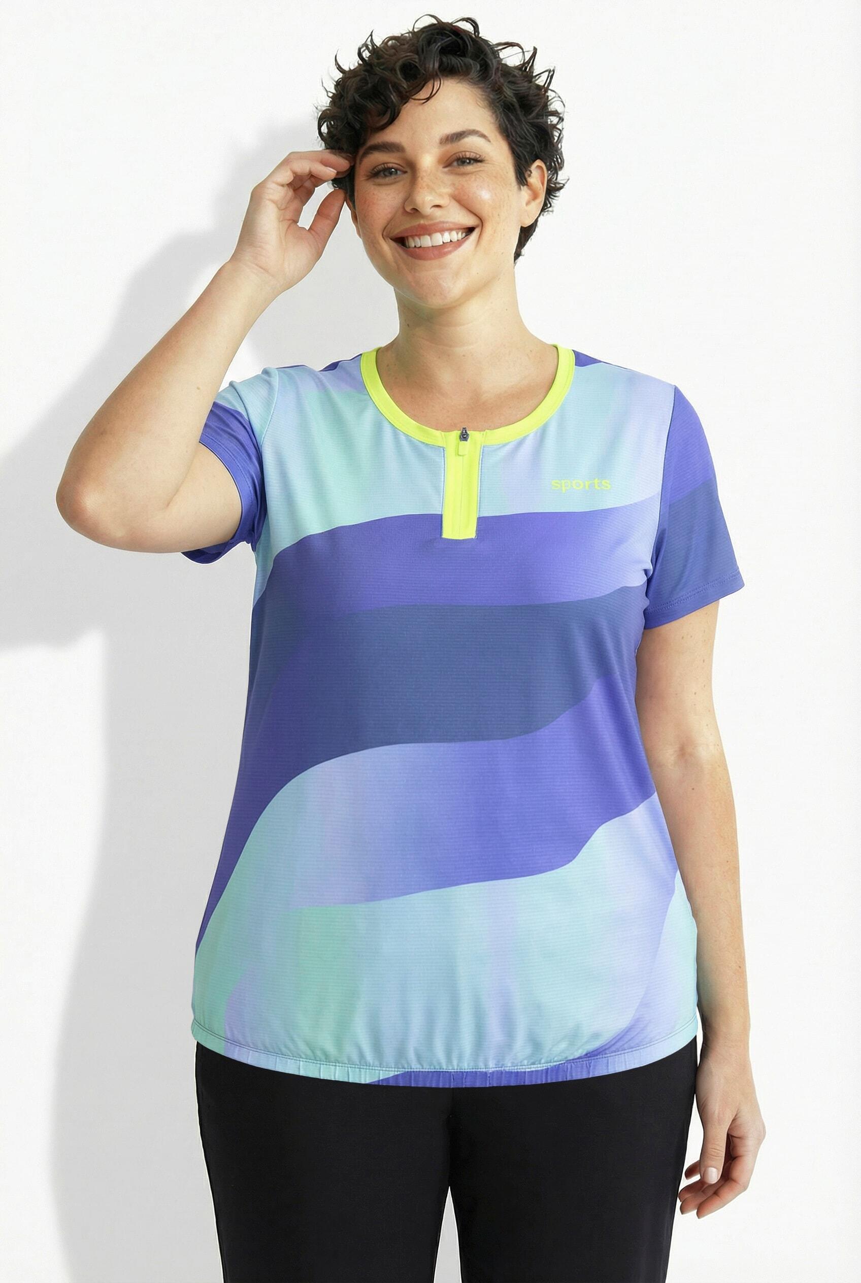 Femme Maillot de cyclisme technique poches col rond et manches courtes 7/7