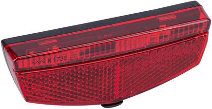 CONTEC TL-128 B LED-Rücklicht für Gepäckträger 50/80 mm, 2 LEDs, Batterien inkl.
