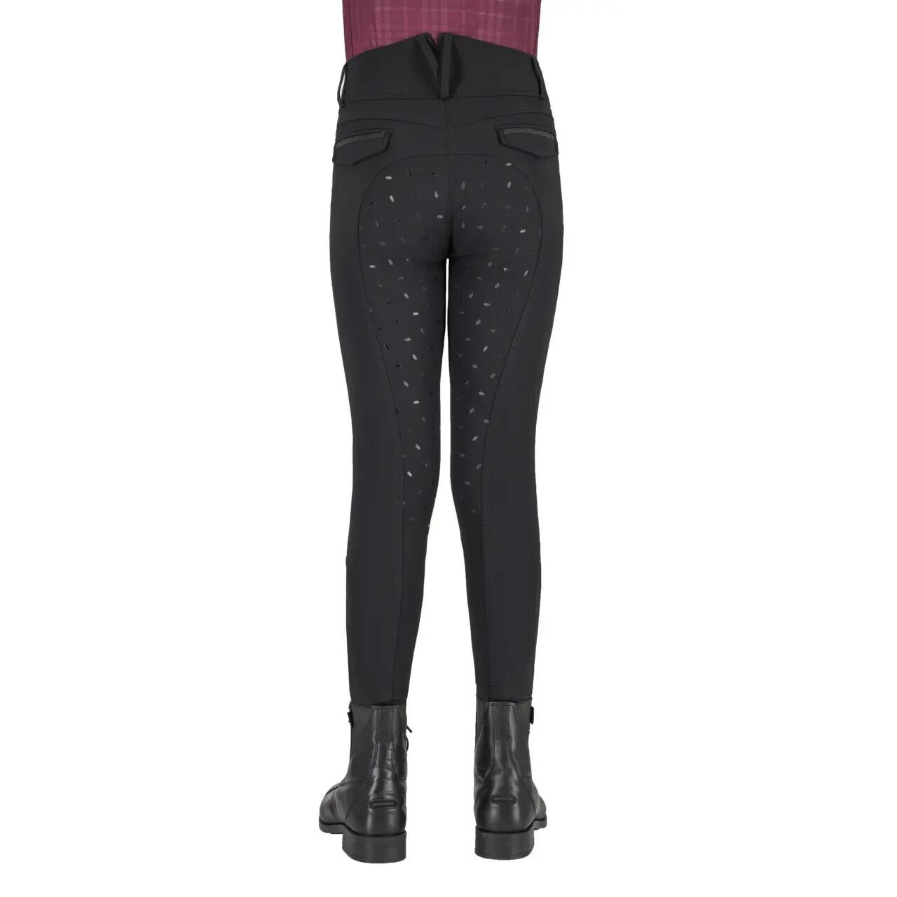 Pantalon équitation full grip fille QHP Zahra 2/7