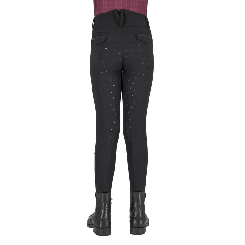 Pantalon echitație QHP Zahra cu grip complet