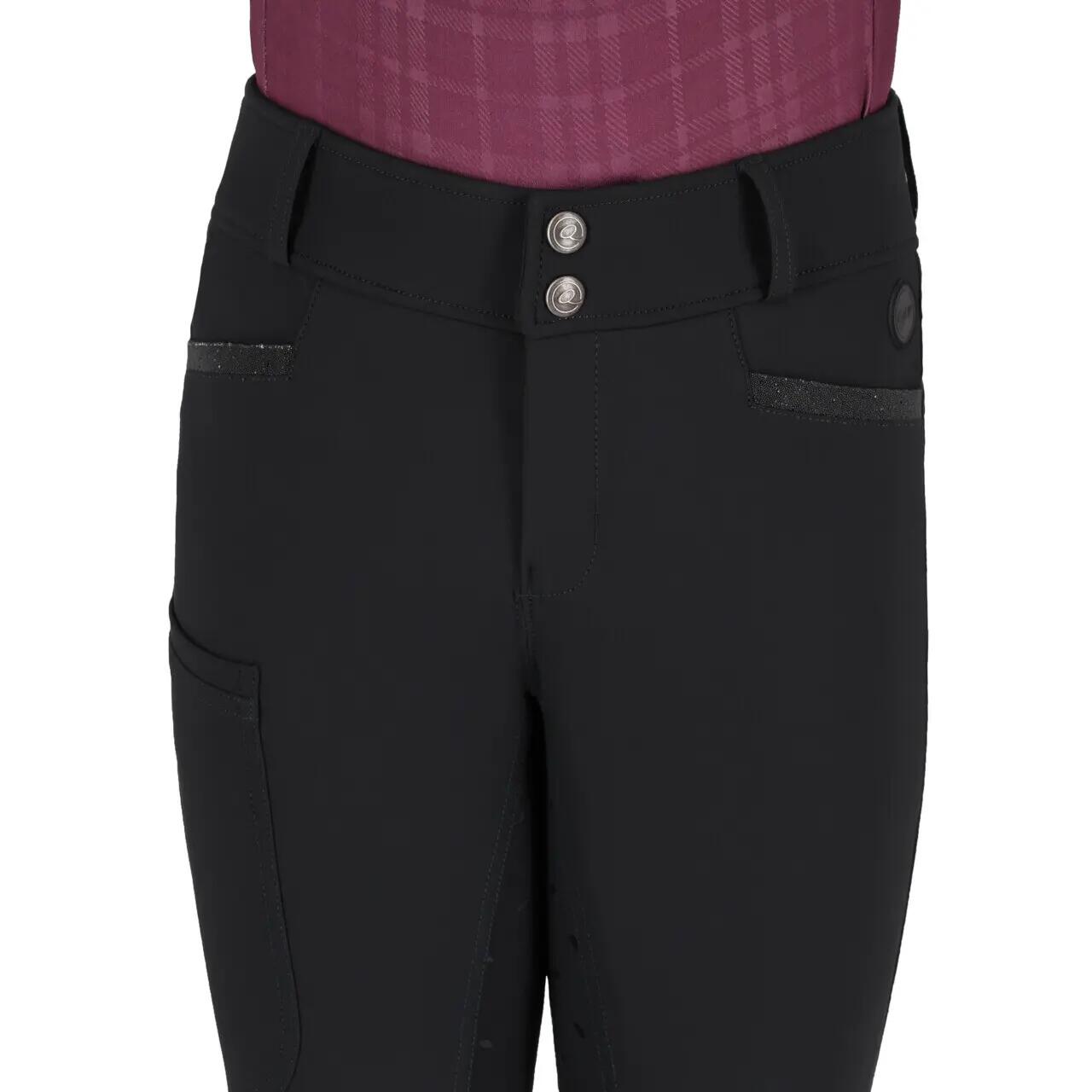 Pantalon équitation full grip fille QHP Zahra 4/7
