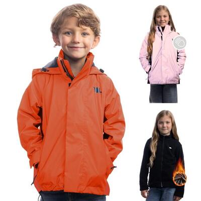 3-in-1 slimme jas - reflecterende jas met fleece rits-in voor jongens & meisjes